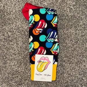 Happy Socks x Rolling Stones Multicolor Tongue Pattern Special Edition Socks